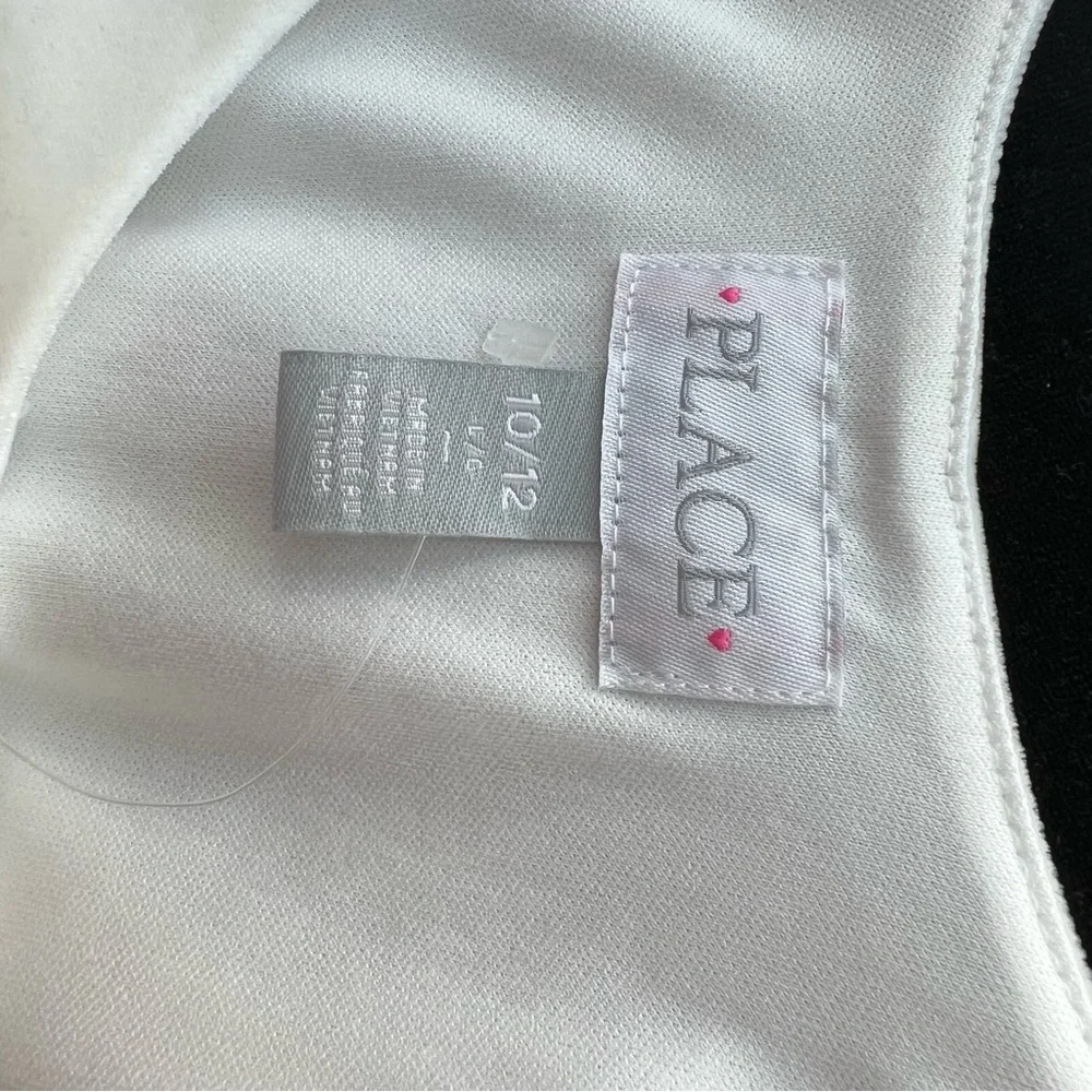NWT CHILDRENS PLACE  Toddler WHITE/GOLD PRINCESS SPARKLE DRESS Large 10/12‎